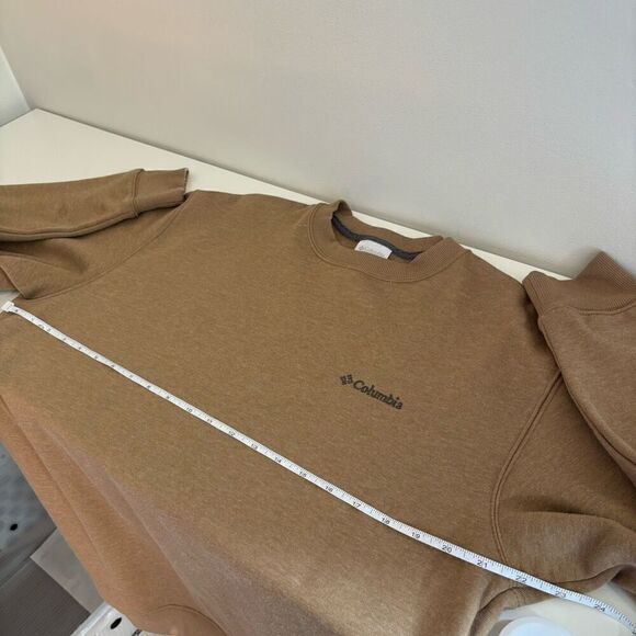 Columbia Mens Hart Mountain II Crewneck Fleece Sweatshirt Delta Brown Large - Picture 7 of 13